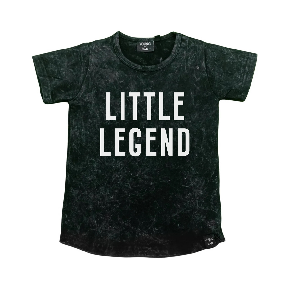 BLACK LITTLE LEGEND TEE – Young and Rad Co.