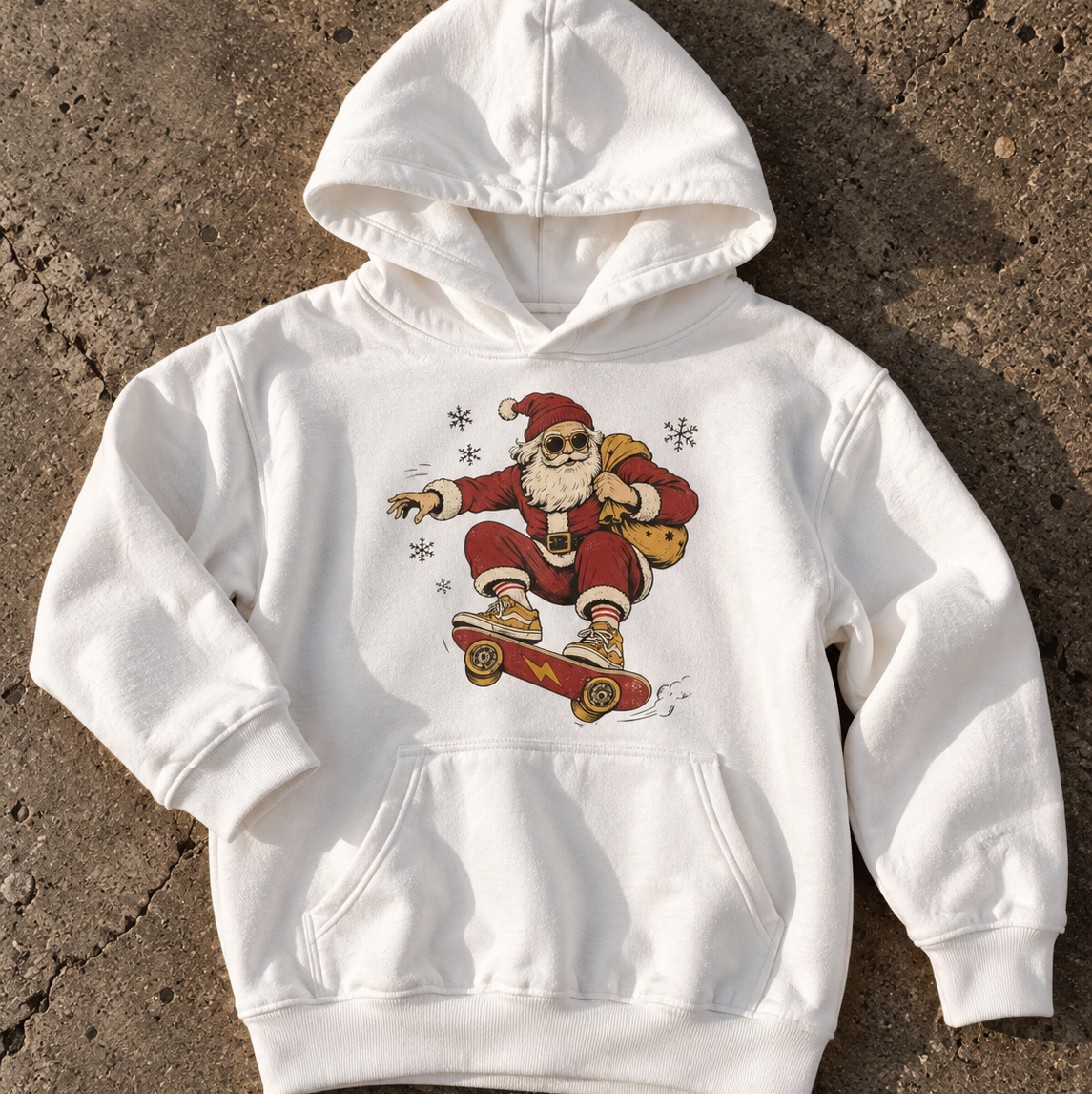 Santa Shreds Youth Pullover Hoodie