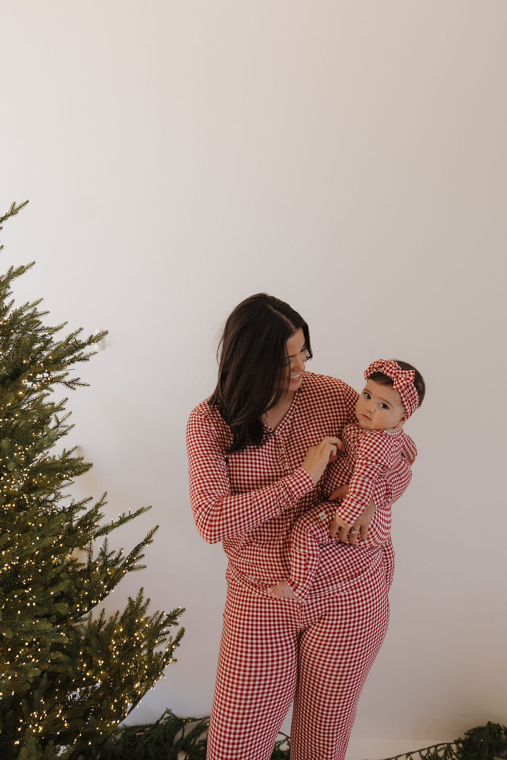 Women's Bamboo Pajamas | Red Gingham