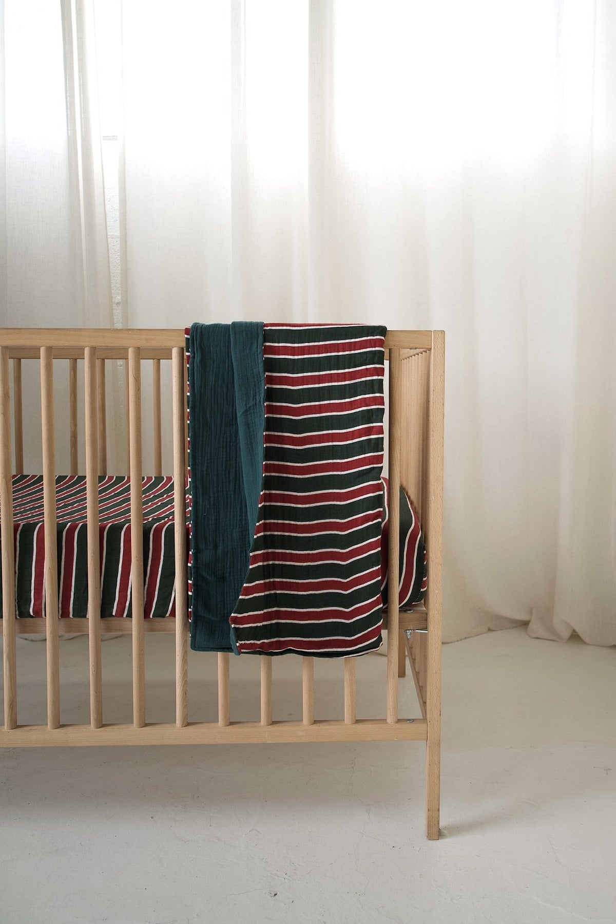 Muslin Quilt | Holiday Stripe