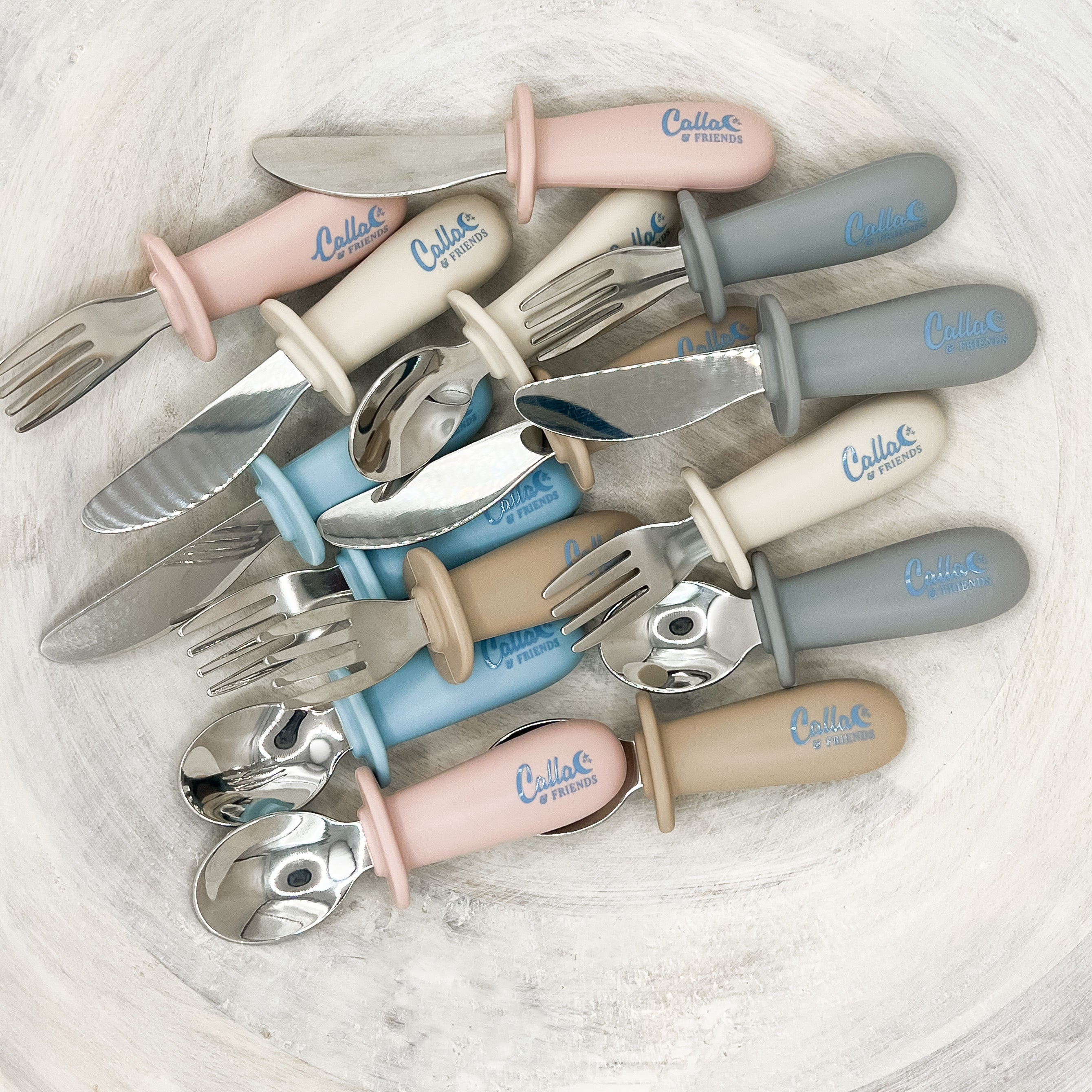 Silicone & Stainless Steel Toddler Utensil Set