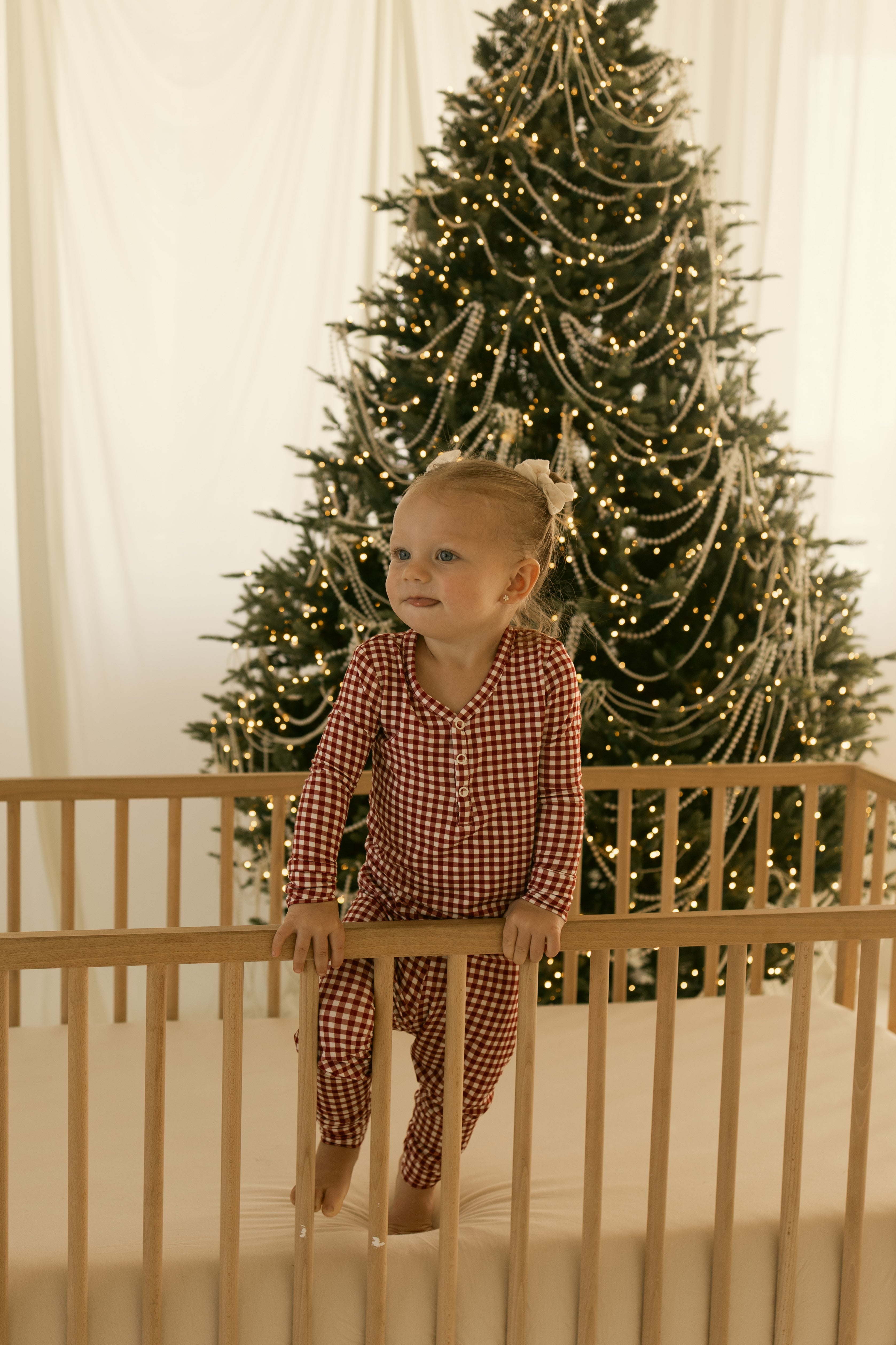 Women's Bamboo Pajamas | Red Gingham