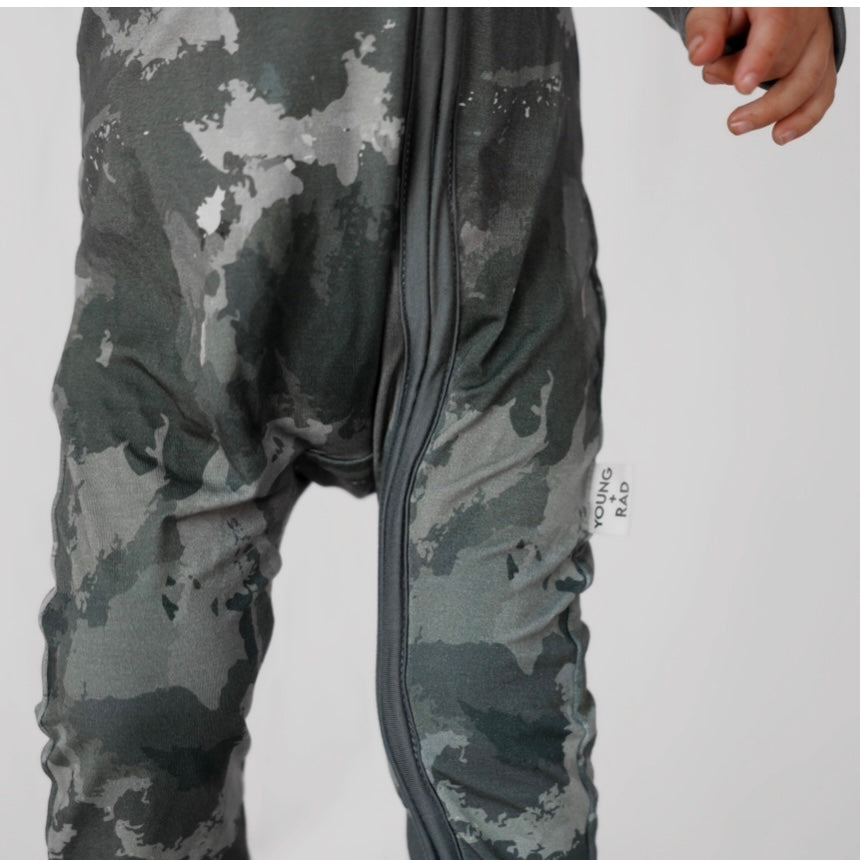 Camo Zipper Bamboo Jammies