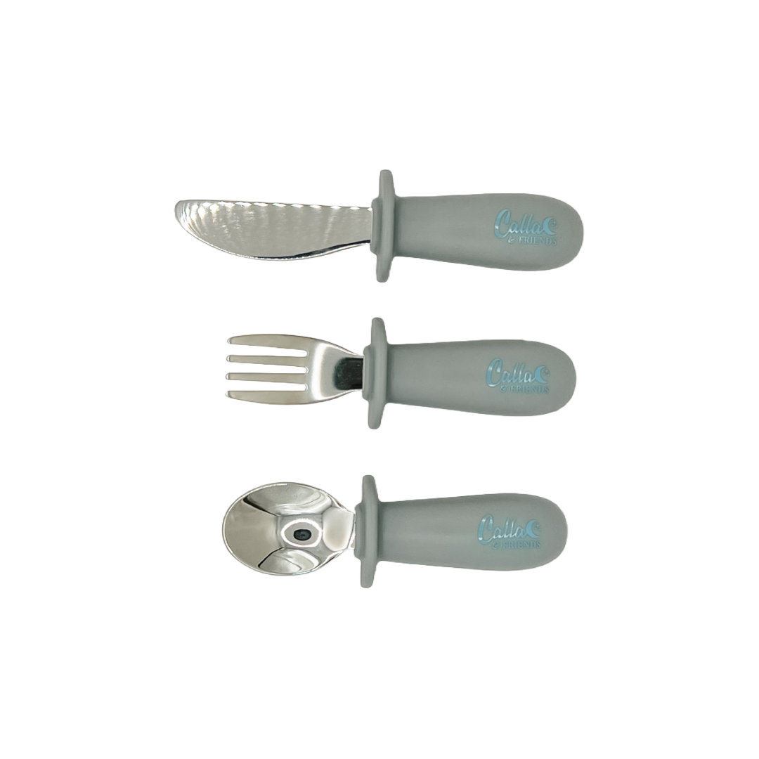 Silicone & Stainless Steel Toddler Utensil Set