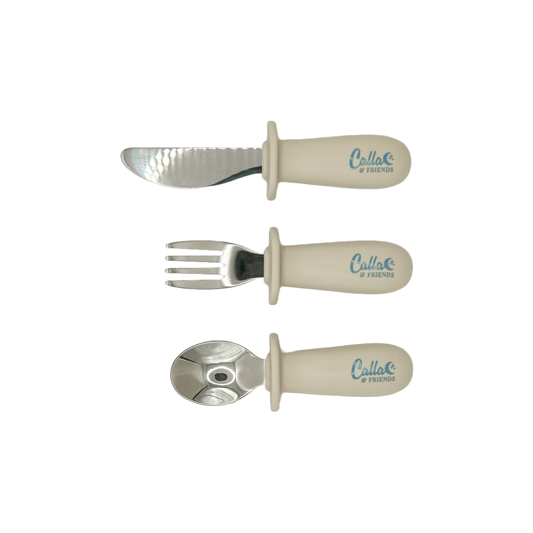 Silicone & Stainless Steel Toddler Utensil Set