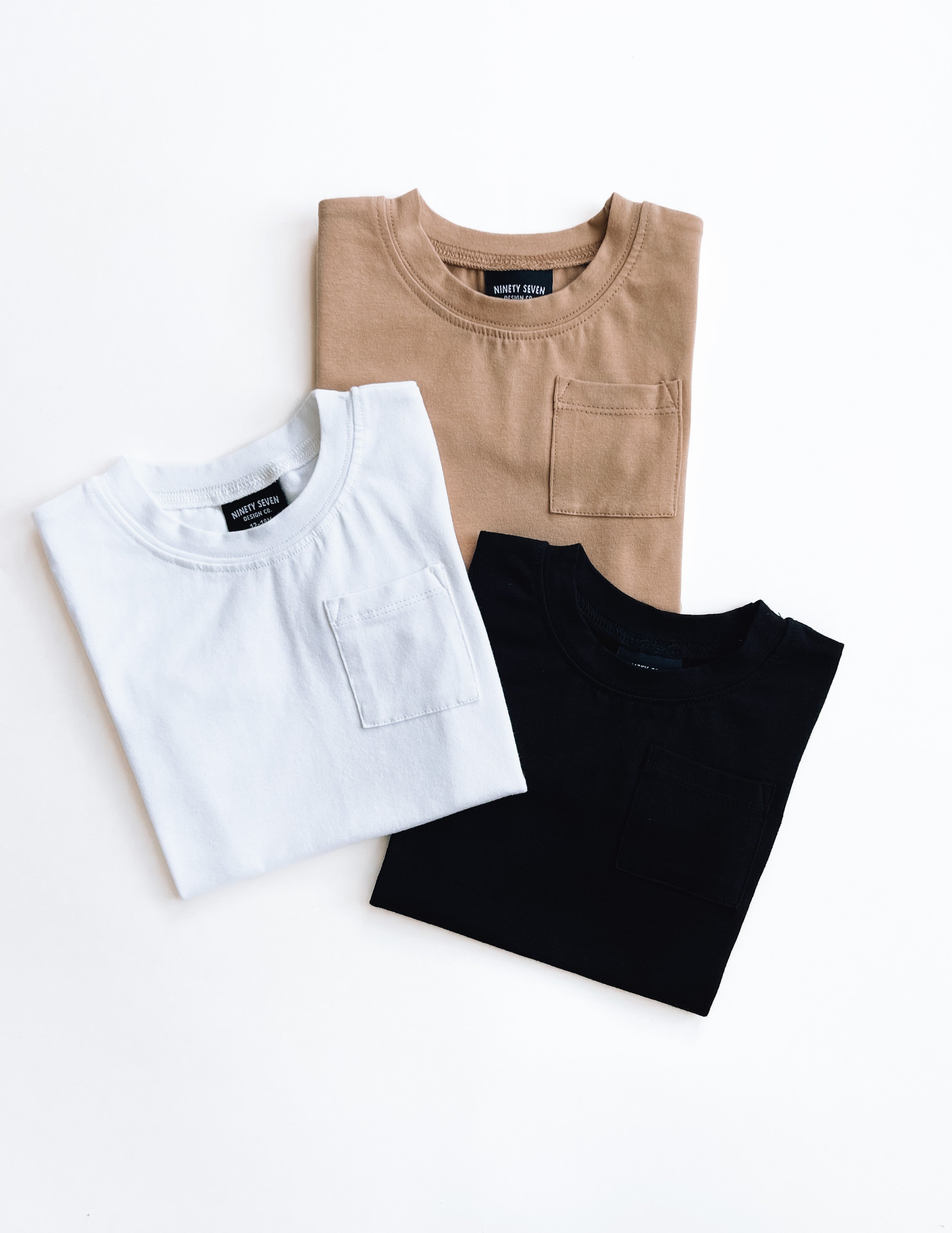 BASIC POCKET TEE - BLACK
