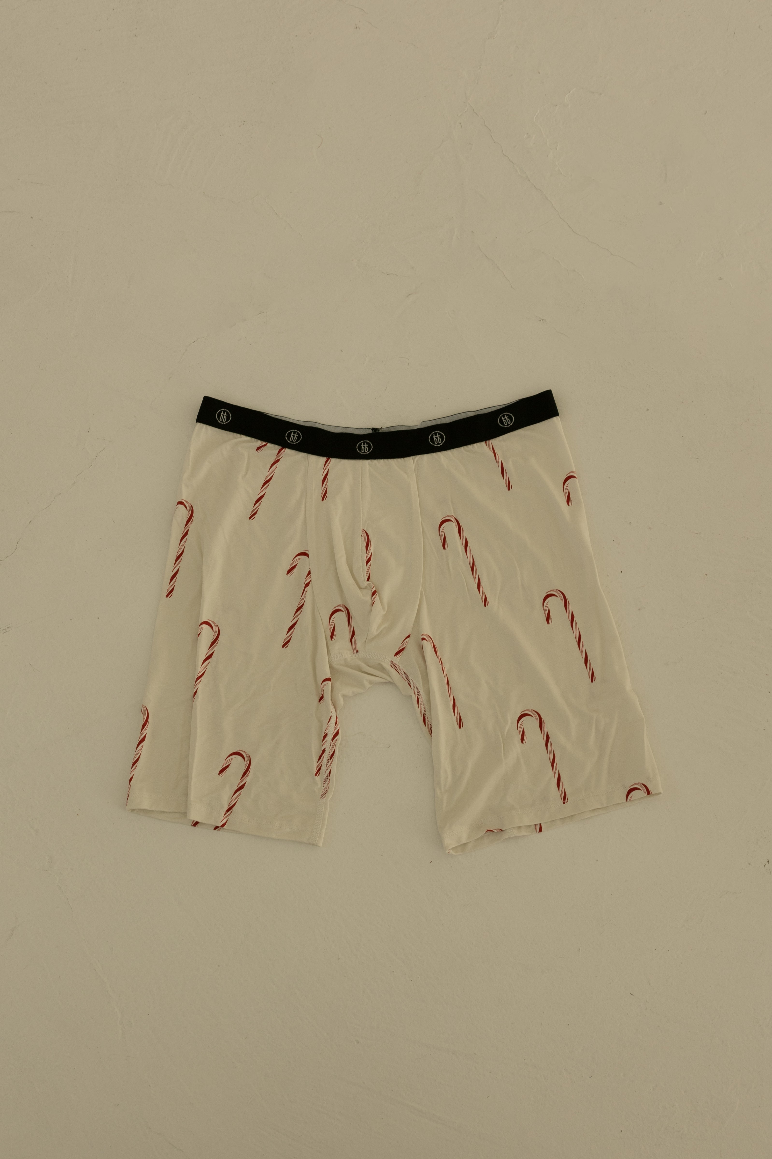 Men's Bamboo Boxers (3 Pack) Red Gingham, Candy Cane & Santa Checkerboard