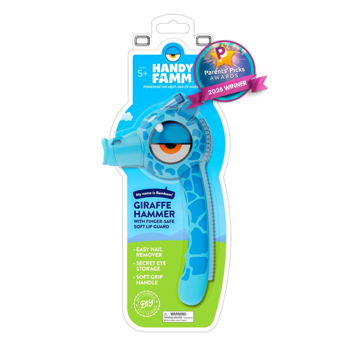 Kids Blue Giraffe Hammer | BamBam