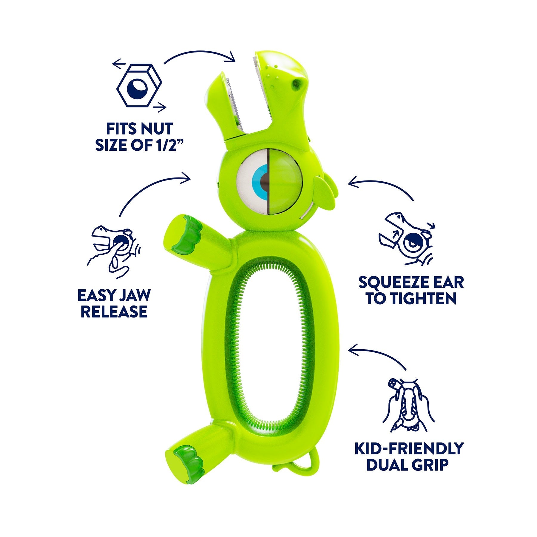 Kids Green Hippo Wrench | Chomp