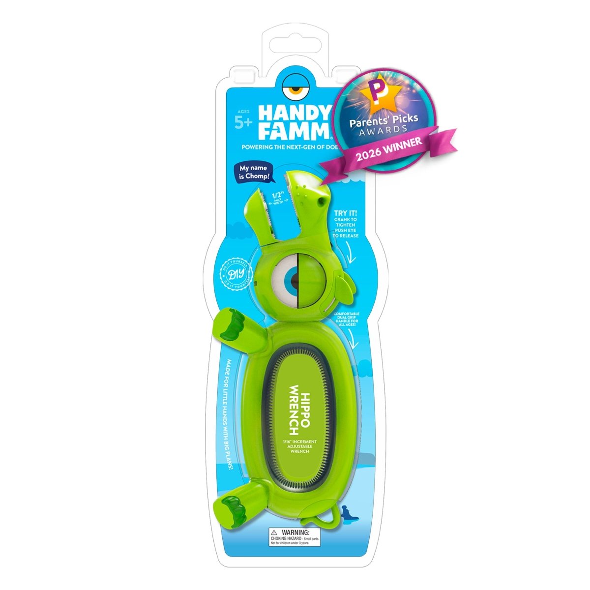Kids Green Hippo Wrench | Chomp