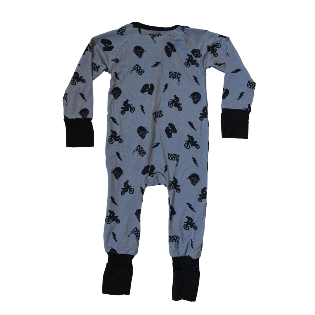 Two Wheels Zipper Jammies Young and Rad Co