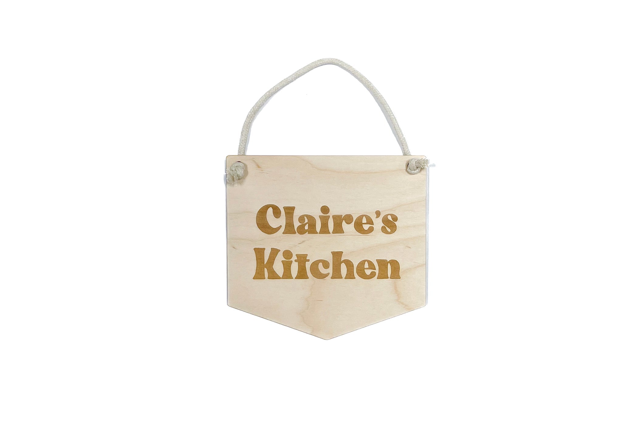 Kids Play Kitchen Sign