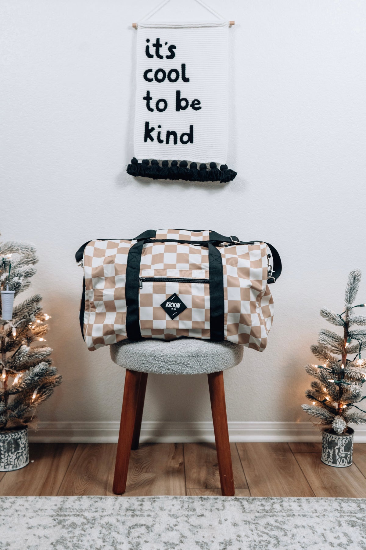 Tan Check Weekender – Young and Rad Co.