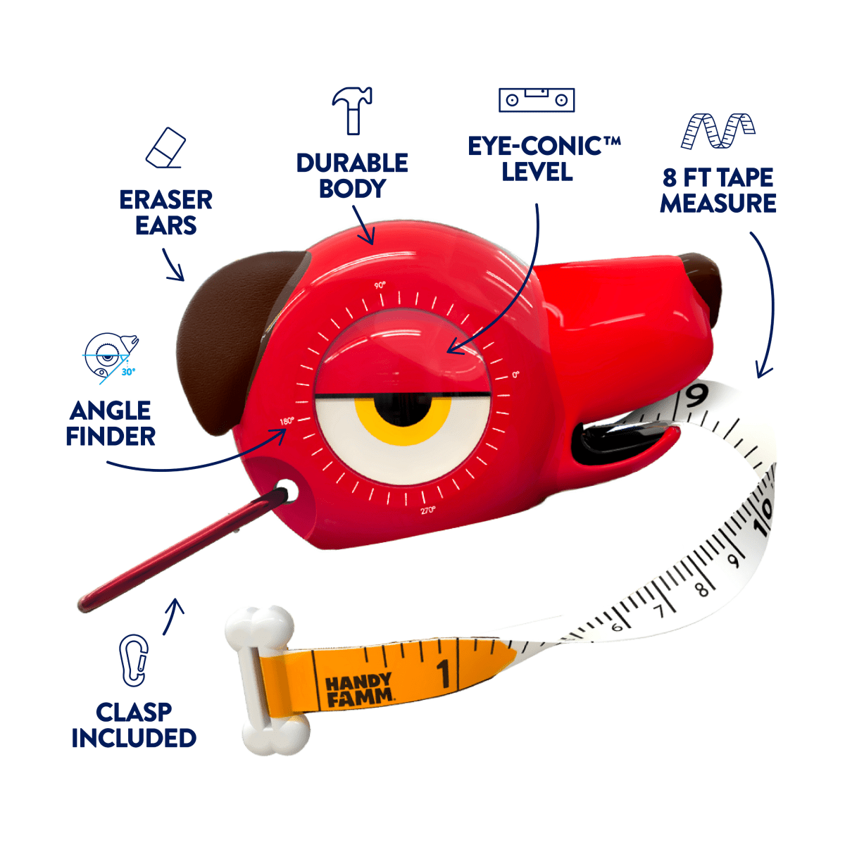 Kids 4-in-1 Tape Measure | Roscoe